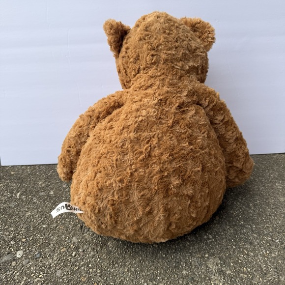 2012 Toys R Us Brown Bear Plush Floppy Minky Swirl 18" - Picture 3 of 5